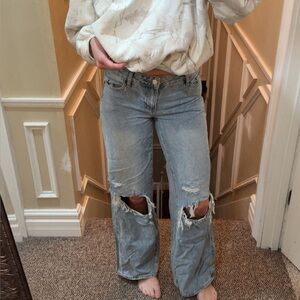 PacSun Light Blue Distressed Boyfriend Jeans